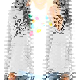 Be The Light Matthew 5 14 Christmas Lights Xmas Nativity Women Hoodie | Mazezy