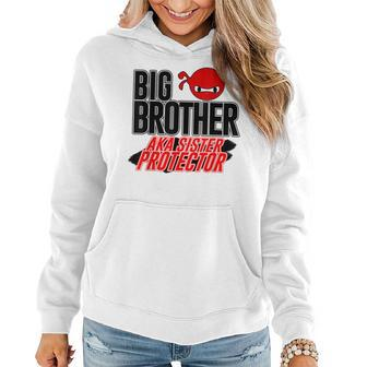 Cool Big Brother Aka Sister Protector Women Hoodie | Mazezy