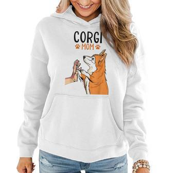 Corgi Mom Cute Corgi Dog Mama Girls Women Hoodie | Mazezy