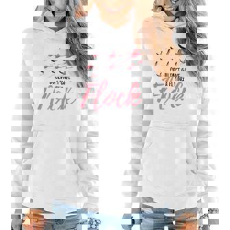 Couldnt Give A Flying Flock Flamingo Lover Flamingo Women Hoodie | Mazezy