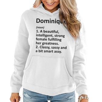 Dominique Definition Personalized Name Funny Christmas Gift Definition Funny Gifts Women Hoodie | Mazezy