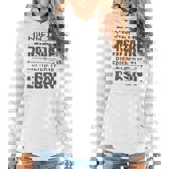 Entrepreneur - Forget The Mistake Remember The Lesson Women Hoodie | Mazezy