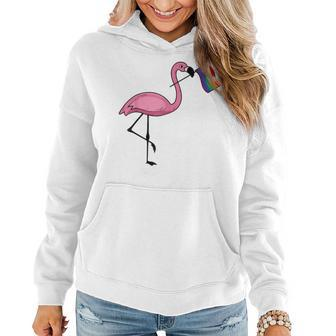 Flamingo Lgbt Flag | Cool Gay Rights Supporters Gift Women Hoodie | Mazezy