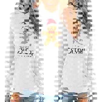 Christmas Boys Girls Gingerbread Man Oh Snap Women Hoodie - Thegiftio