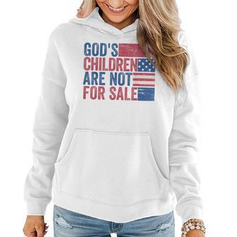 Gods Children Are Not For Sale Funny Quote Gods Children Women Hoodie | Mazezy