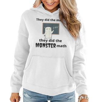 Halloween Math Teacher Ghost Monster Math Spooky Season Women Hoodie - Thegiftio UK