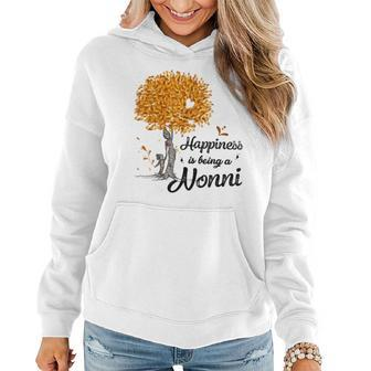 Happiness Is Being A Nonni Fall Autumn Halloween Halloween Women Hoodie | Mazezy