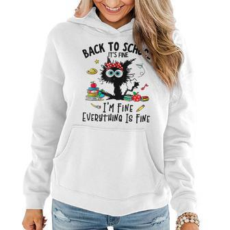 Happy First Day Of School Teacher Funny Back To School Girls Women Hoodie - Monsterry AU