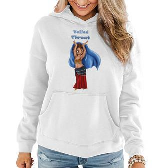 Hill Belly Babes Veiled Threat Women's Fitted Women Hoodie | Mazezy