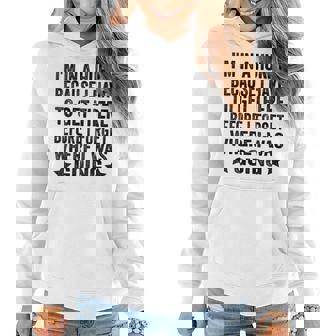 Im In A Hurry Because I Have To Get There Before I Forget Women Hoodie | Mazezy