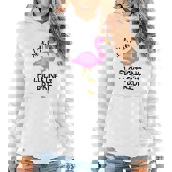 Im The Flocking Bride Matching Flamingo Bachelorette Party Women Hoodie | Mazezy