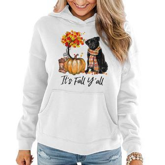 It's Fall Y'all Pug Pumpkin Dog Autumn Halloween Halloween Women Hoodie | Mazezy