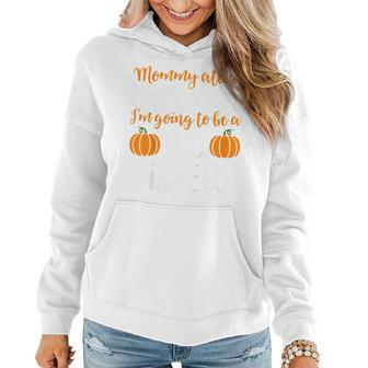 Kids Big Sister Fall Pregnancy Announcement Halloween For Sister Women Hoodie | Mazezy