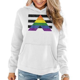 Lgbt Straight Gay Ally Pride Flag For Hetero Men And Women Women Hoodie | Mazezy