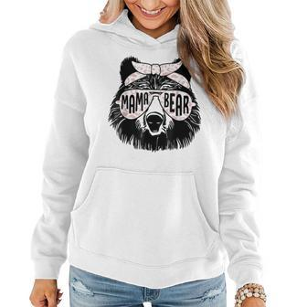 Mama Bear Face Sunglasses Mother Mothers Day Gift Women Hoodie - Seseable
