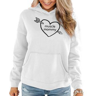 Muscle Mommy Gym Pump Cover Heart Weightlifting Women Hoodie | Mazezy