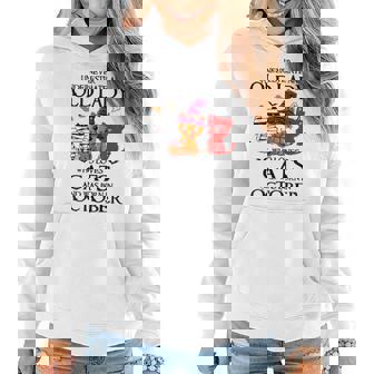 Never Underestimate An Old Lady Loves Cats Born In October Women Hoodie | Mazezy