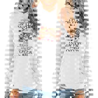 Never Underestimate An Old Lady Who Reads Many Books October Women Hoodie | Mazezy