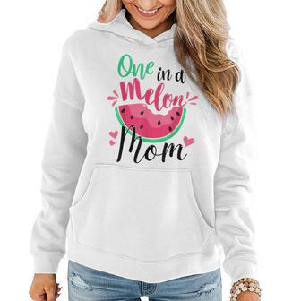 One In A Melon Mom Summer Birthday Party Matching Family Women Hoodie | Mazezy