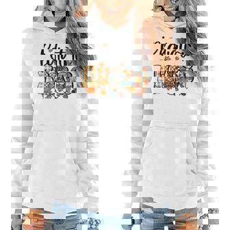 One Thankful Pediatric Nurse Fall Thanksgiving Halloween Fall Thanksgiving Women Hoodie | Mazezy