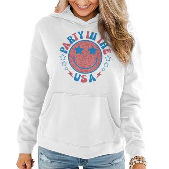Party In The Usa 4Th Of July Preppy Smile Men Women Women Hoodie - Monsterry DE