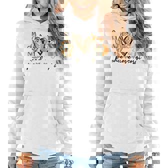 Peace Love Corgi Cute Dog Mom Mothers Day Gift Corgi Lover Women Hoodie | Mazezy