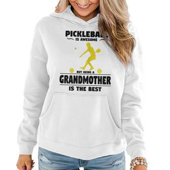 Pickleball - For Proud Grandmothers Grandma Pickleball Women Hoodie | Mazezy