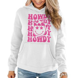 Pink Howdy Smile Face Rodeo Western Country Southern Cowgirl Women Hoodie - Monsterry CA