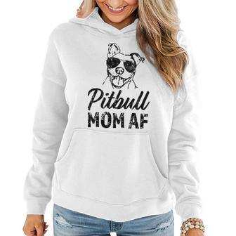 Pitbull Mom Af Women's Pit Bull Dog Mama Women Hoodie | Mazezy