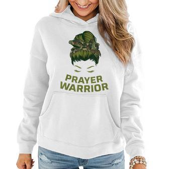 Prayer Warrior Women Camo Faith God Jesus Christian Faith Funny Gifts Women Hoodie | Mazezy