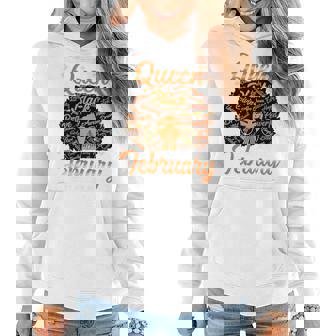 Queen Was Born In February Black History Birthday Junenth Women Hoodie | Mazezy