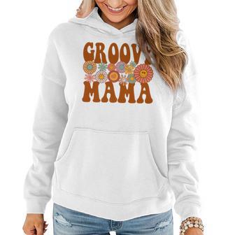 Retro Groovy Mama Matching Family 1St Birthday Party Women Hoodie - Monsterry UK