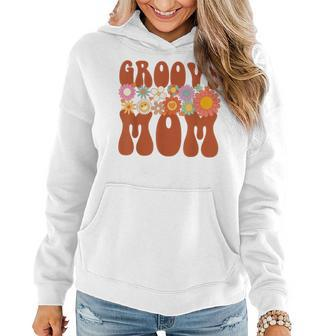 Retro Groovy Mom Matching Family Party Mother's Day Women Hoodie | Mazezy AU