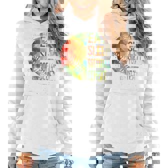 Softball- Eat Sleep Softball Repeat Pitcher Girls Women Hoodie | Mazezy