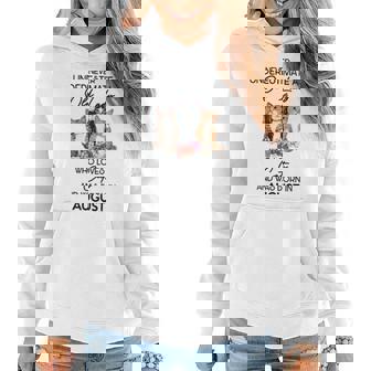 Never Underestimate An Old Lady Who Loves Cats August Women Hoodie - Seseable