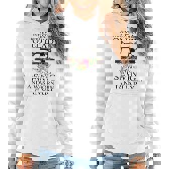 Never Underestimate An Old Lady Who Loves Sewing January Women Hoodie - Seseable
