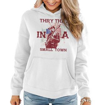 Vintage Try That In My Town American Flag For Women Men Women Hoodie | Mazezy