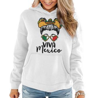 Viva Mexico Girl Cinco De Mayo Mexican Independence Women Hoodie - Seseable