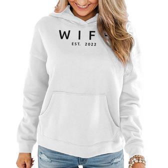 Wife Est 2022 Wedding Married Wife Husband Matching Women Hoodie - Seseable