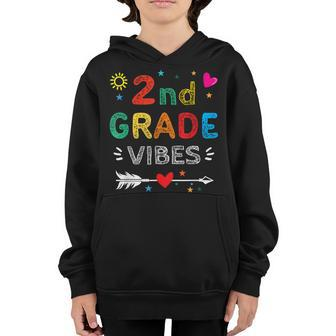 2Nd Grade Vibes 2Nd Grade Team Back To School Youth Hoodie | Mazezy