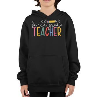 4Th Grade Teacher Boho Fourth Grade Teachers Gifts For Teacher Funny Gifts Youth Hoodie | Mazezy