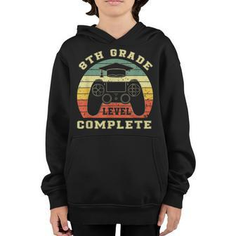 8Th Grade Level Complete Gamer Class Of 2023 Graduation Gift Youth Hoodie - Thegiftio UK