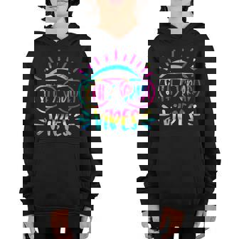 8Th Grade Vibes Cool Tie Dye Teacher Students Back To School Teacher Gifts Youth Hoodie | Mazezy