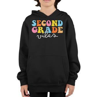 Back To School 2Nd Grade Vibes Second Grade Boy Girl Youth Hoodie | Mazezy