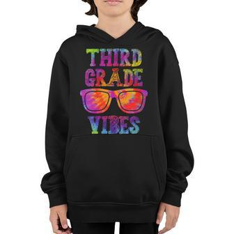 Back To School Third Grade Vibes 1St Day Of School Third Grade Gifts Youth Hoodie | Mazezy