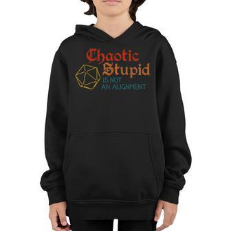Chaotic Stupid Is Not An Alignment Gamer Youth Hoodie | Mazezy