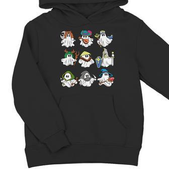 Character Classes Rpg Gamer Cute Ghost Nerdy For Halloween Youth Hoodie - Monsterry