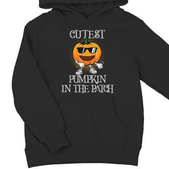 Cutest Pumpkin In The Patch Halloween Boys Toddlers Youth Hoodie - Monsterry
