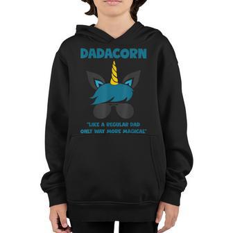 Dadacorn Like A Regular Dad Only Way More Magical Men Boy Youth Hoodie - Thegiftio UK