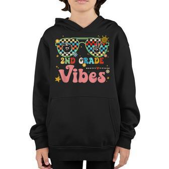 First Day Of 2Nd Grade Vibes Team Retro Back To School  Retro Gifts Youth Hoodie